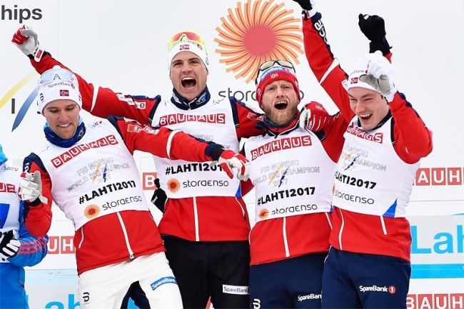 Mondiali Lahti 2017, oro alla Norvegia nella staffetta maschile
